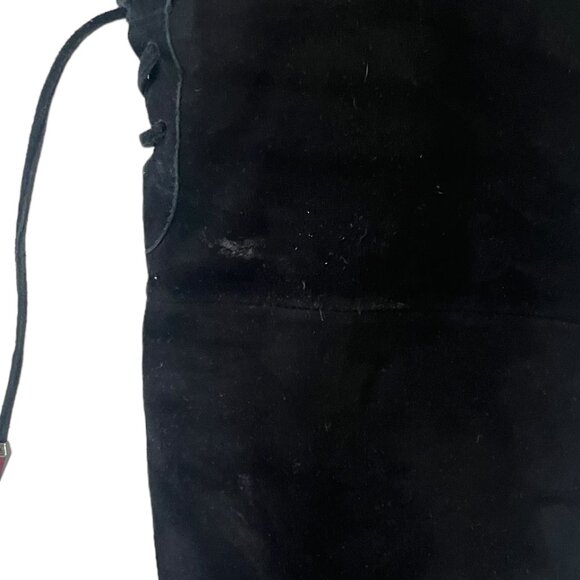 Sam Edelman Kayla Over The Knee Suede Boots Black Size 8.5 - Picture 8 of 11
